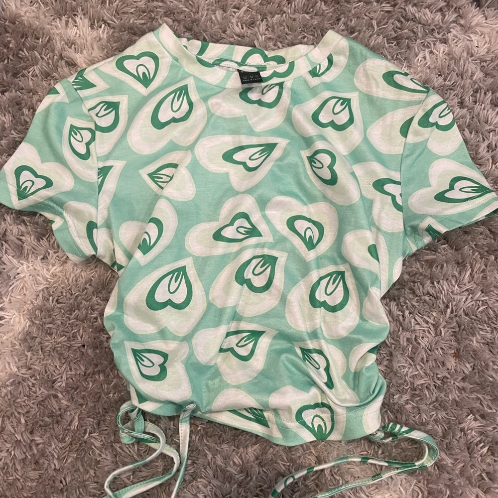Green heart shirt